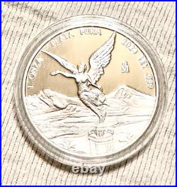 2024 Mexican Libertad 1 oz 0.999 Silver Proof BU Coin in Capsule Lower Mintage