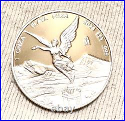 2024 Mexican Libertad 1 oz 0.999 Silver Proof BU Coin in Capsule Lower Mintage