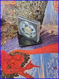 2024 Mexican Libertad 1 oz Colorized Silver Coin 24k Gold Accents Low Mint 500