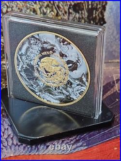 2024 Mexican Libertad 1 oz Colorized Silver Coin 24k Gold Accents Low Mint 500