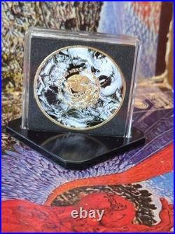 2024 Mexican Libertad 1 oz Colorized Silver Coin 24k Gold Accents Low Mint 500