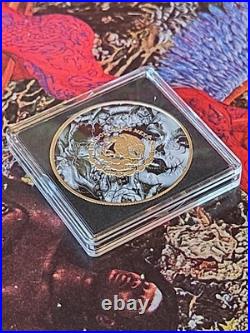 2024 Mexican Libertad 1 oz Colorized Silver Coin 24k Gold Accents Low Mint 500