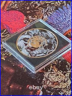 2024 Mexican Libertad 1 oz Colorized Silver Coin 24k Gold Accents Low Mint 500