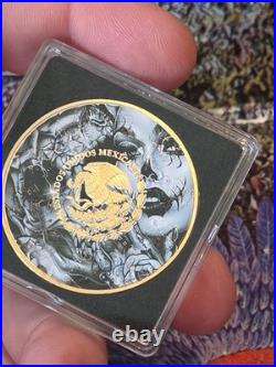 2024 Mexican Libertad 1 oz Colorized Silver Coin 24k Gold Accents Low Mint 500
