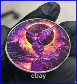 2024 Mexican Libertad 1 oz Silver Coin LOST LAND OF UTOPIA Colorized Germania