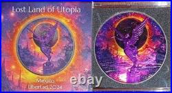2024 Mexican Libertad 1 oz Silver Coin LOST LAND OF UTOPIA Colorized Germania