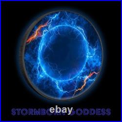 2024 Mexican Libertad 1 oz Silver Coin STORMBORN GODDESS Colorized and Ruthenium