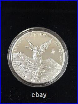 2024 Mexican Libertad Silver 5 Coin Proof Set With withWood Case & COA Serial #483