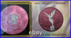 2024 Mexican Libertad Space Pink Hologram Edition 1 oz. 999 Fine Silver 2024 Mexican Libertad Space Pink Hologram Edition 1 oz. 999 Fine Silver