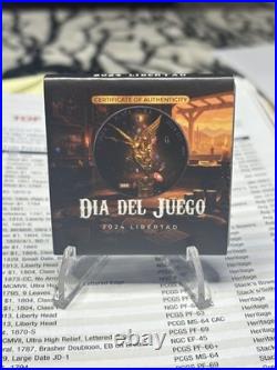 2024 Mexican Silver Libertad Dia del Juego #229 of only 250