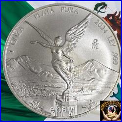 2024 Mexico 1 Onza Silver Libertad 1 oz. 999 Fine Silver BU