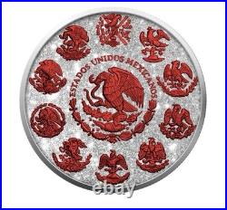 2024 Mexico 1-Oz Silver Libertad Diamond Dust Fire Ennobled BU Limited QTY