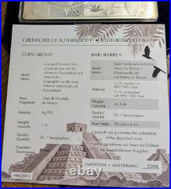 2024 Mexico 1 Oz Silver Libertad In Premium Display Bar Holder. Silver, Nickel