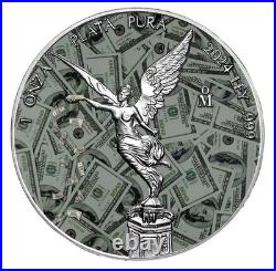 2024 Mexico 1 Oz Silver Libertad Richertard Colorized