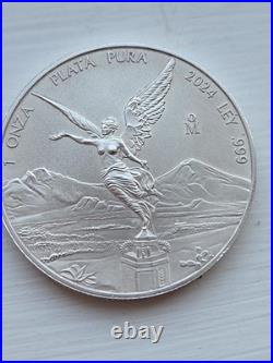 2024 Mexico 1 oz Silver Libertad. 999 BU Low Mintage 718k