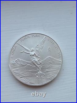 2024 Mexico 1 oz Silver Libertad. 999 BU Low Mintage 718k