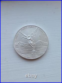 2024 Mexico 1 oz Silver Libertad. 999 BU Low Mintage 718k