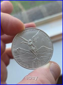2024 Mexico 1 oz Silver Libertad. 999 BU Low Mintage 718k