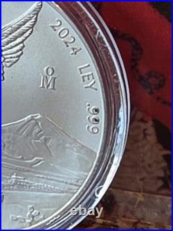 2024 Mexico 1 oz Silver Libertad BU. 999 Plata Pura Brilliant Uncirculated
