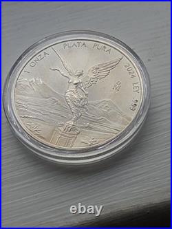 2024 Mexico 1 oz Silver Libertad BU. 999 Plata Pura Brilliant Uncirculated