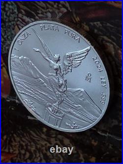 2024 Mexico 1 oz Silver Libertad BU. 999 Plata Pura Onza Coin Low Mintage