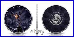 2024 Mexico 1 oz Silver Libertad Colored Black Hologram Series Dark Forest
