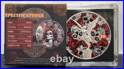 2024 Mexico 1 oz Silver Libertad Día de los Muertos Edition COA Limited to 499 2024 Mexico 1 oz Silver Libertad Día de los Muertos Edition COA Limited to 499