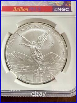 2024 Mexico 1 oz Silver Libertad NGC MS69 Banco de Mexico Bag Fragment Bullion