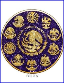 2024 Mexico 1 oz Silver Libertad Precious Genstones Amethyst Edition 2024 Mexico 1 oz Silver Libertad Precious Genstones Amethyst Edition
