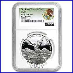 2024 Mexico 1 oz Silver Libertad Proof PF-70 NGC (ER)