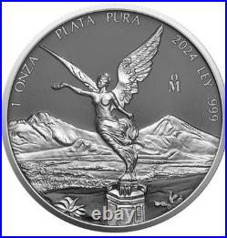 2024 Mexico 1-oz Silver Libertad Silver Ring Ennobled BU