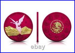 2024 Mexico 1 oz Silver Libertad Space Pink Opal Coin