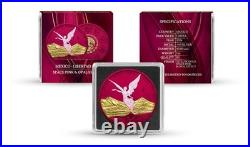 2024 Mexico 1 oz Silver Libertad Space Pink Opal Coin