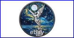 2024 Mexico 1-oz Silver Libertad Starry Night Hologram Ruthenium Ennobled