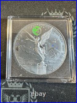 2024 Mexico 1 oz Silver Libertad Starry Night Hologram with Ruthenium Gild 2024 Mexico 1 oz Silver Libertad Starry Night Hologram with Ruthenium Gild