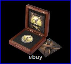 2024 Mexico 1 oz Silver Libertad Yellow & Red Gold Edition Only 500 Minted