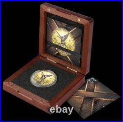 2024 Mexico 1 oz Silver Libertad Yellow & Red Gold Edition Only 500 Minted withBox