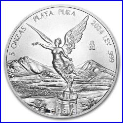 2024 Mexico 5 oz Silver Libertad BU