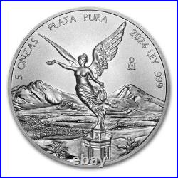 2024 Mexico 5 oz Silver Libertad MS-70 NGC (ER, Coat of Arms) 2024 Mexico 5 oz Silver Libertad MS-70 NGC (ER, Coat of Arms)
