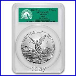 2024 Mexico 5 oz Silver Libertad MS-70 PCGS (FirstStrike)