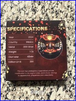 2024 Mexico Libertad 1 Oz. 999 Silver Colorized Lady Luck LE #25/ 399 (Early #)