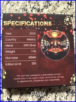2024 Mexico Libertad 1 Oz. 999 Silver Colorized Lady Luck LE #25/ 399 (Early #)