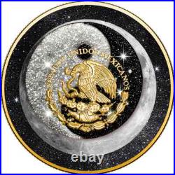 2024 Mexico Libertad 1 Oz Silver Sun & Moon Yin Yang Diamond Dusted 2024 Mexico Libertad 1 Oz Silver Sun & Moon Yin Yang Diamond Dusted