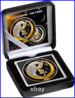 2024 Mexico Libertad 1 Oz Silver Sun & Moon Yin Yang Diamond Dusted 2024 Mexico Libertad 1 Oz Silver Sun & Moon Yin Yang Diamond Dusted