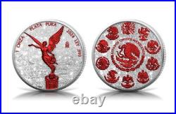2024 Mexico Libertad 1 oz Silver Diamond Dust Fire Edition