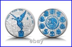 2024 Mexico Libertad 1 oz Silver Diamond Dusted & Ice Edition