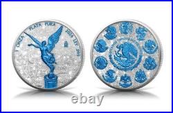 2024 Mexico Libertad 1 oz Silver Diamond Dusted & Ice Edition