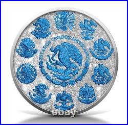 2024 Mexico Libertad 1 oz Silver Diamond Dusted & Ice Edition