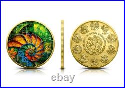 2024 Mexico Libertad 1 oz Silver Hidden Code with Holographic and Gold Gild