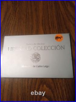 2024 Mexico Libertad 5-Coin Silver BU Set Banco de Mexico Fractional